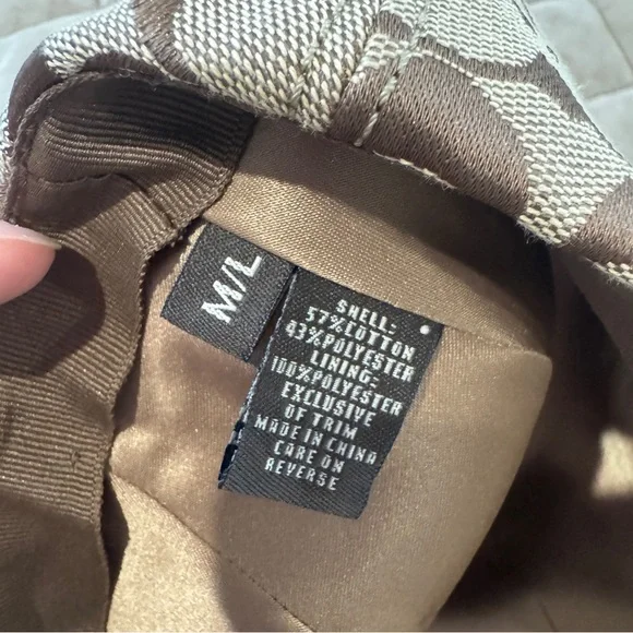 Coach Tan and Brown Monogram Hat - Picture 5 of 5